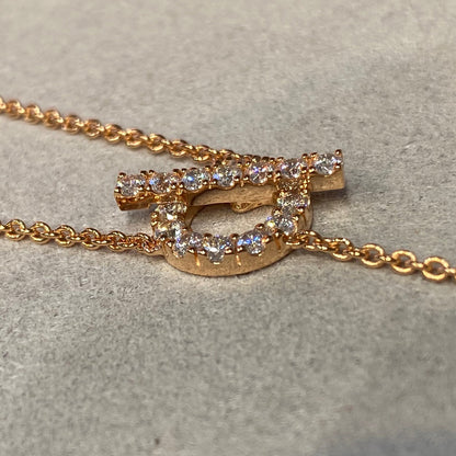 FINESSE PINK GOLD DIAMOND NECKLACE