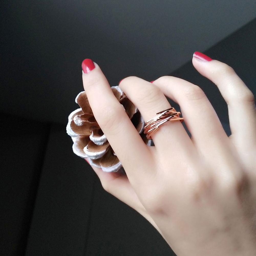 Hexagon Ring - Stylish Geometric Alloy Jewelry for a Modern Look