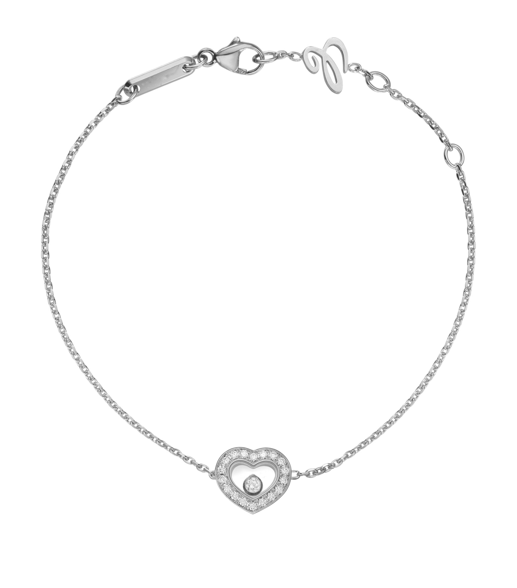 HAPPY HEART BRACELET SILVER DIAMOND