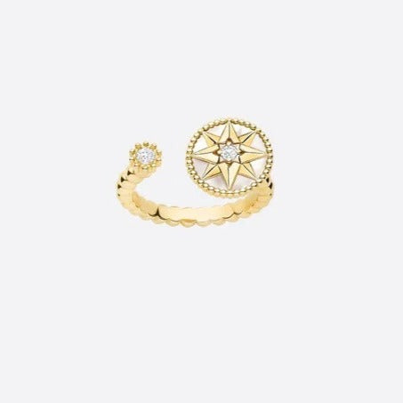 ROSE DES VENTS RING GOLD DIAMOND