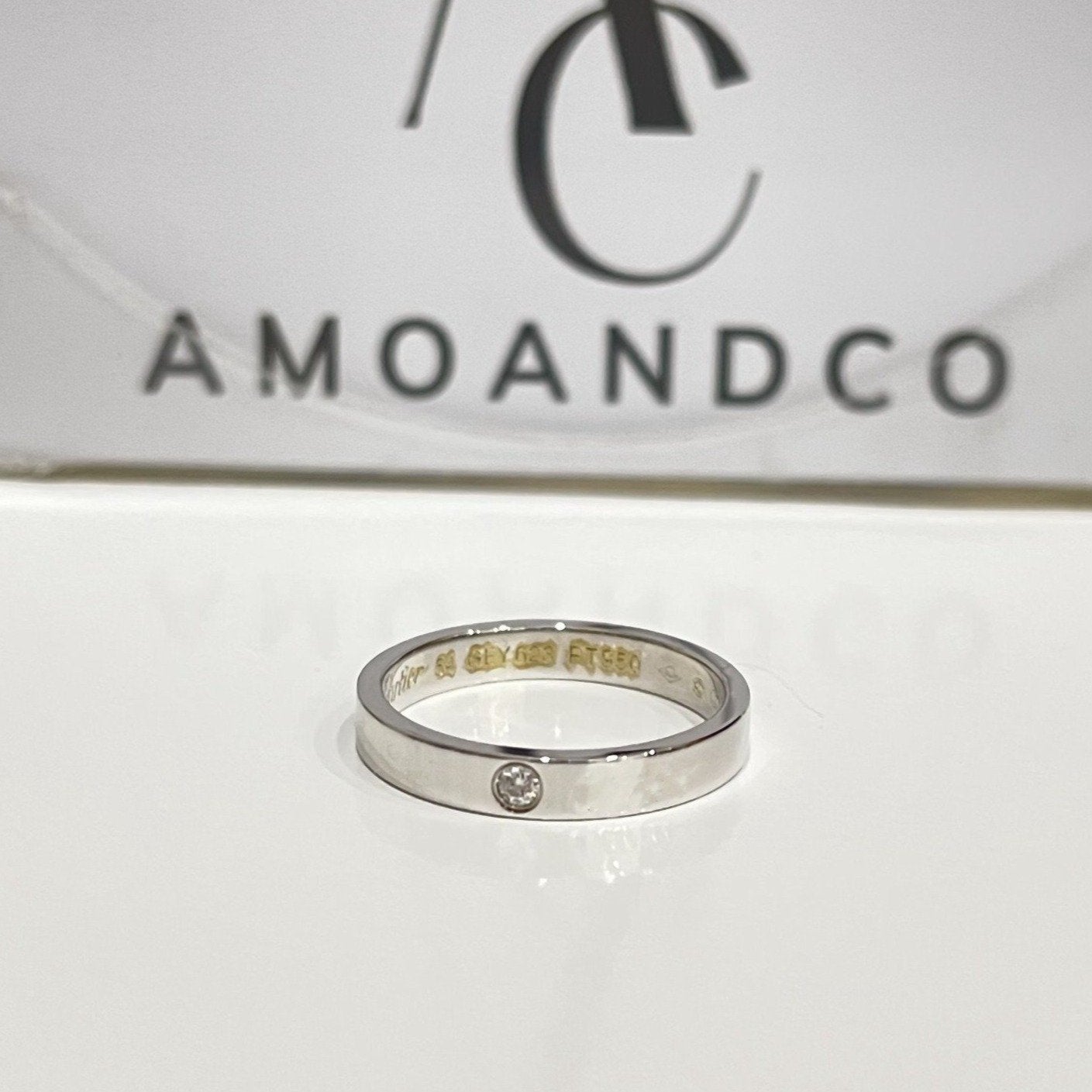 LOVE RING 4MM 1 DIAMOND