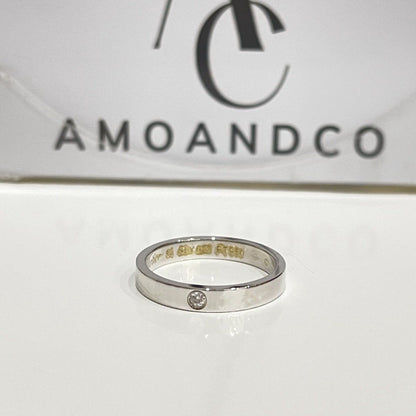 LOVE RING 4MM 1 DIAMOND