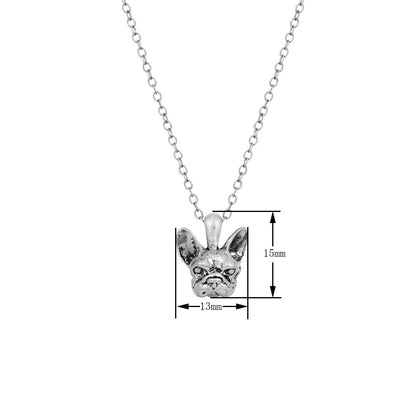 French Bulldog Pendant Necklace - Animal Jewelry