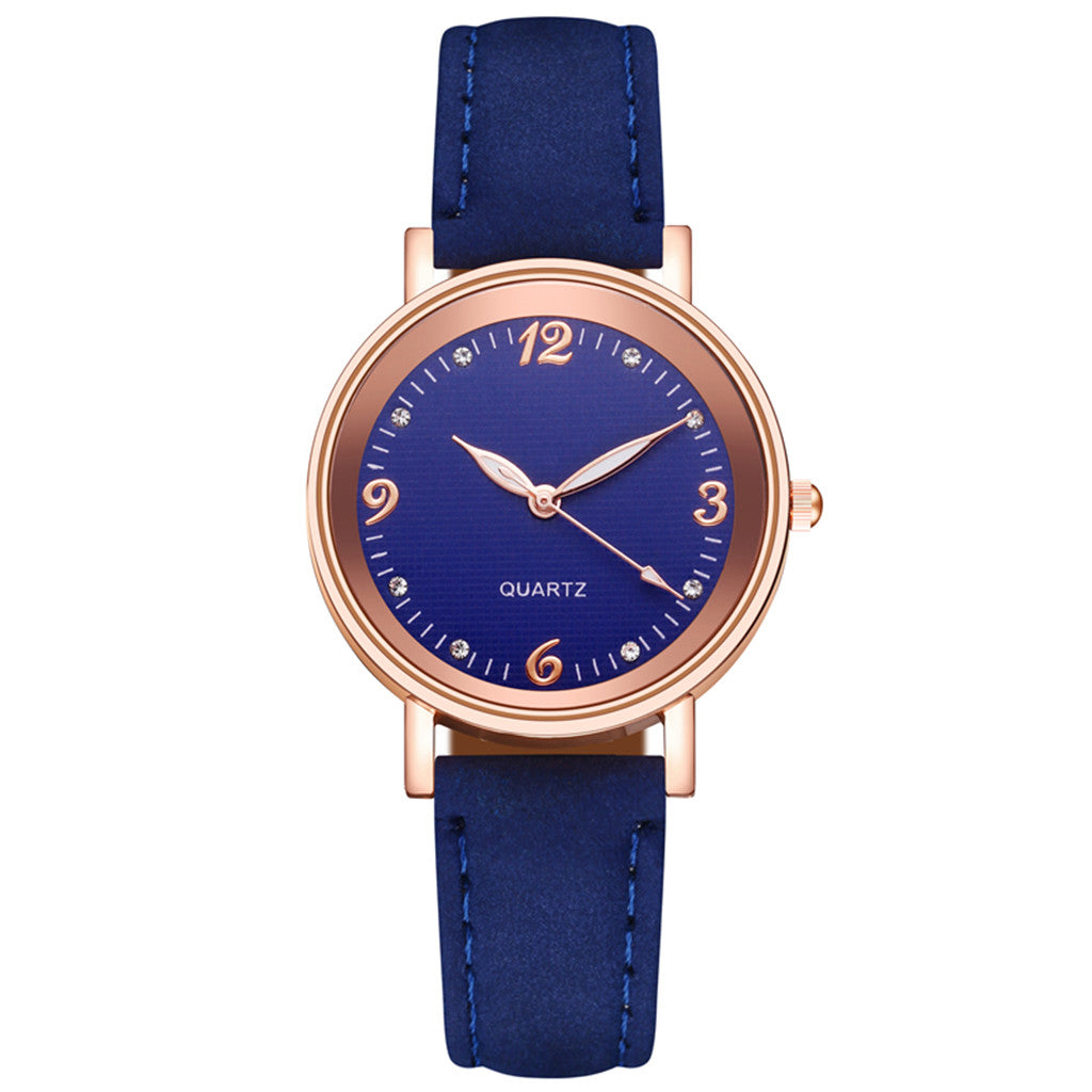 Luminous Quartz Glass Surface Fashion Watch for Women