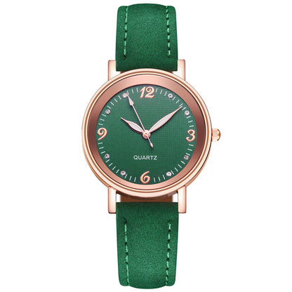 Luminous Quartz Glass Surface Fashion Watch for Women