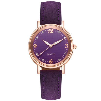 Luminous Quartz Glass Surface Fashion Watch for Women