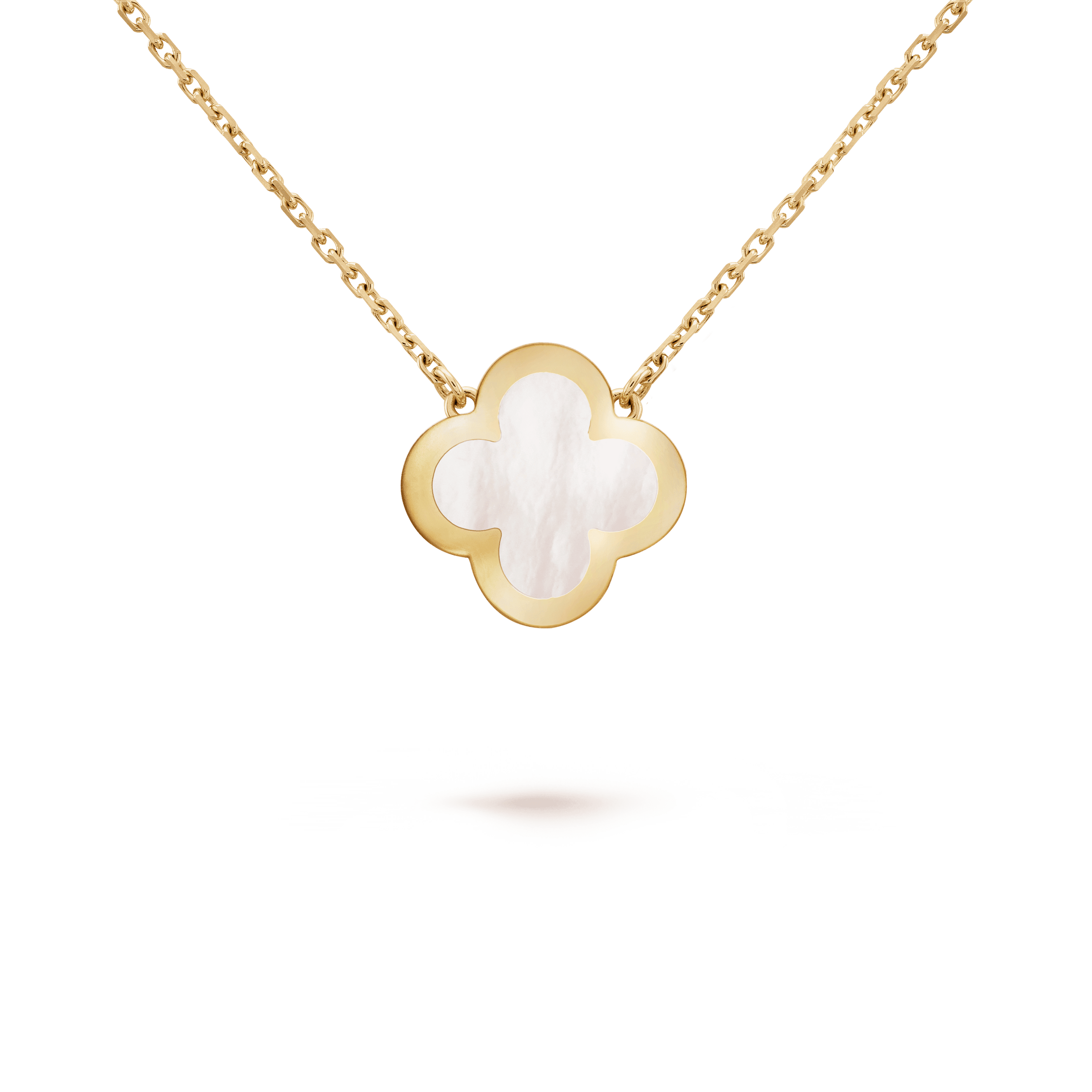 PURE CLOVER PINK GOLD MOP NECKLACE