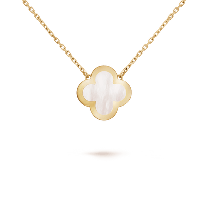 PURE CLOVER PINK GOLD MOP NECKLACE