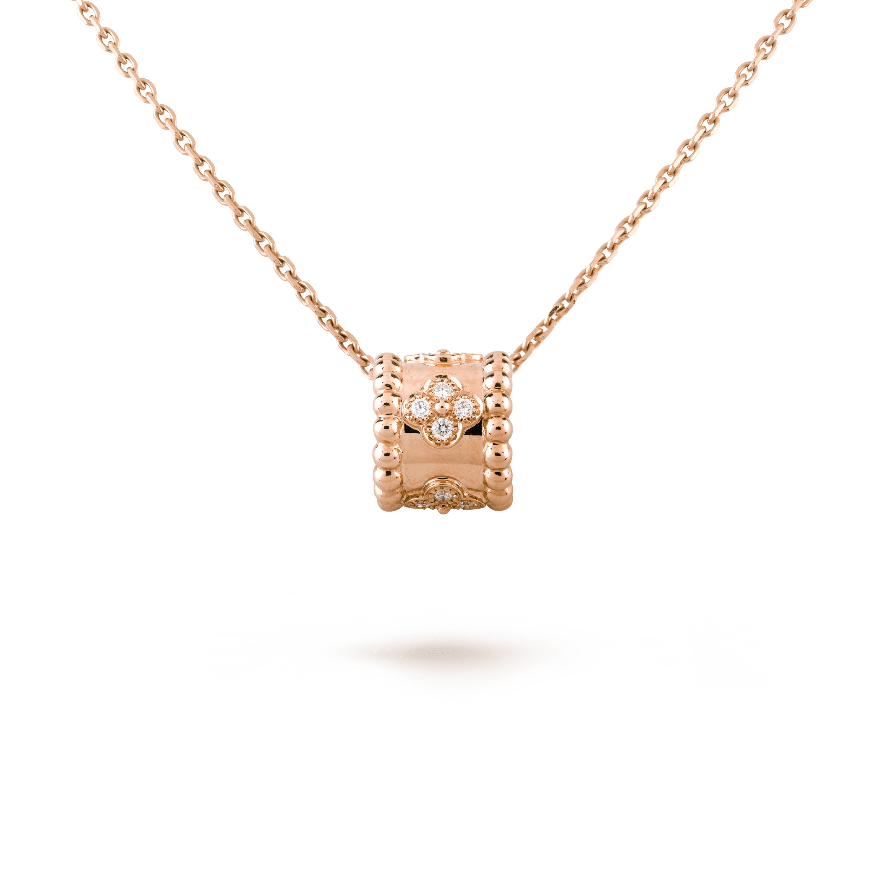 PERLEE PEDANT PINK GOLD NECKLACE