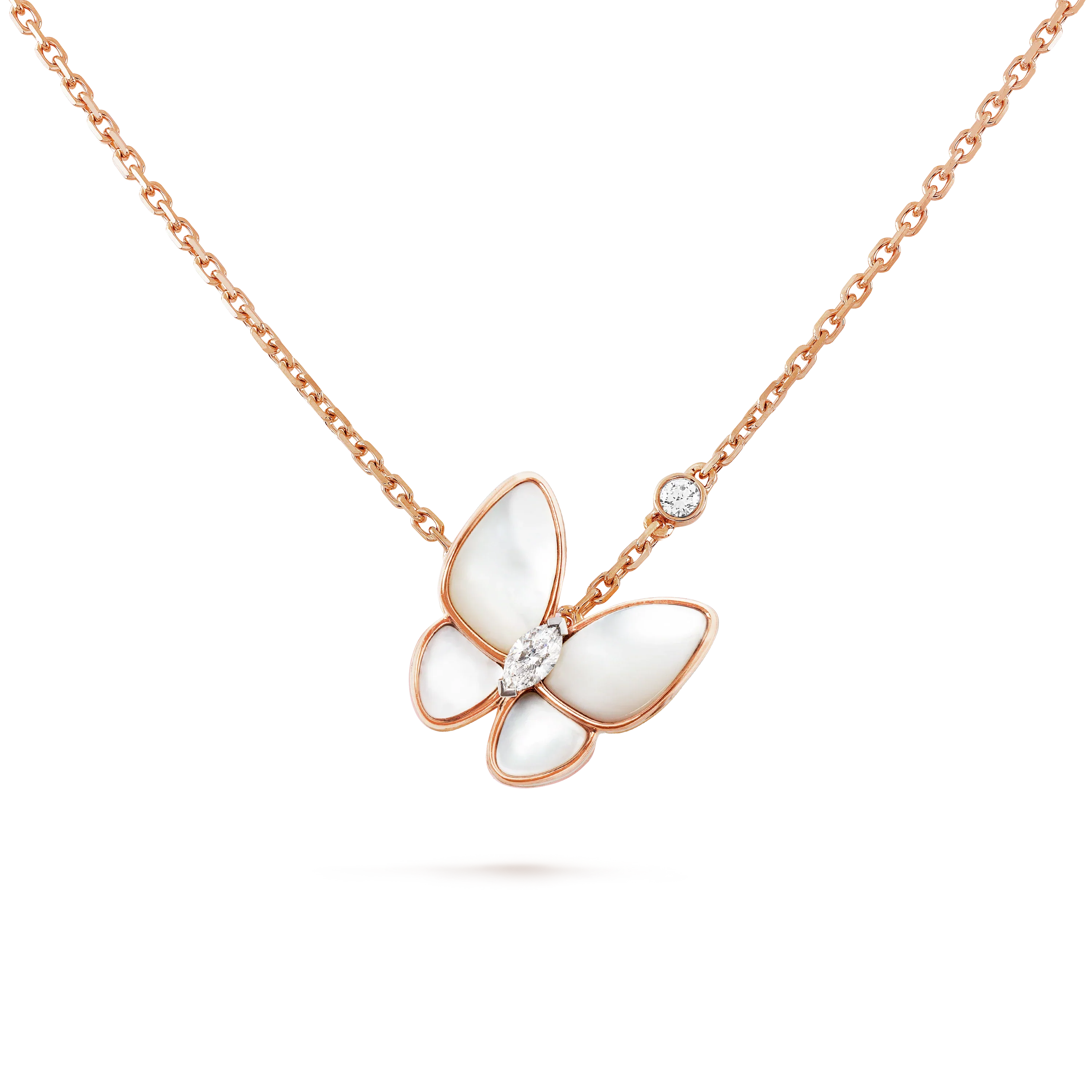 BUTTERFLY MOP DIAMOND NECKLACE