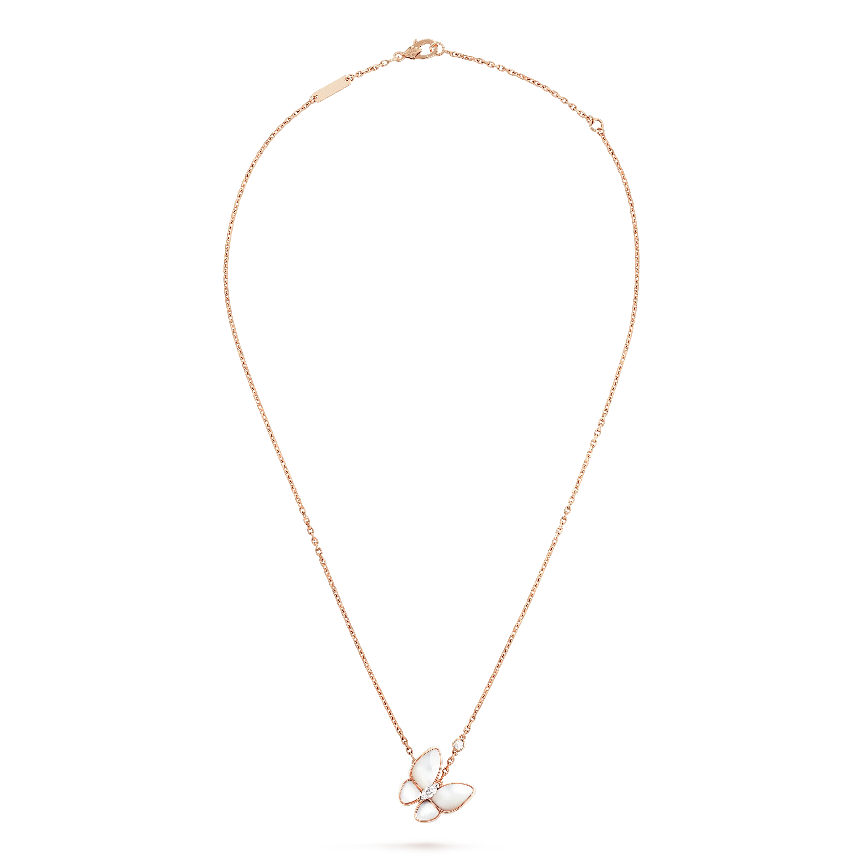 BUTTERFLY MOP DIAMOND NECKLACE