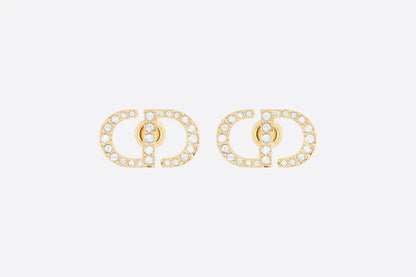 PETIT CD DIAMOND GOLD STUD EARRINGS