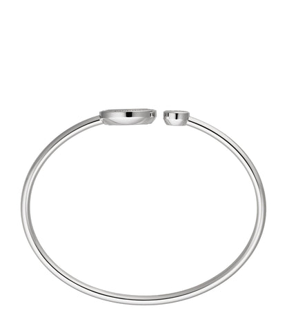 HAPPY SPIRIT BANGLE SILVER DIAMOND BRACELET