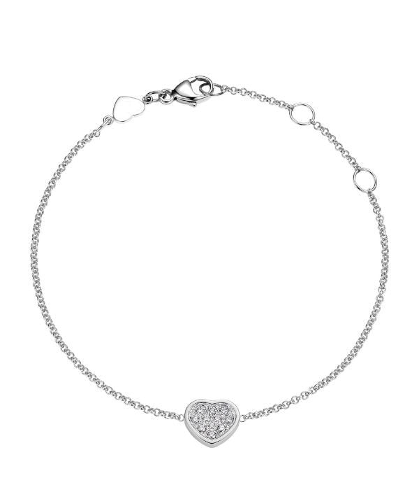 HAPPY HEART SILVER BRACELET DIAMOND