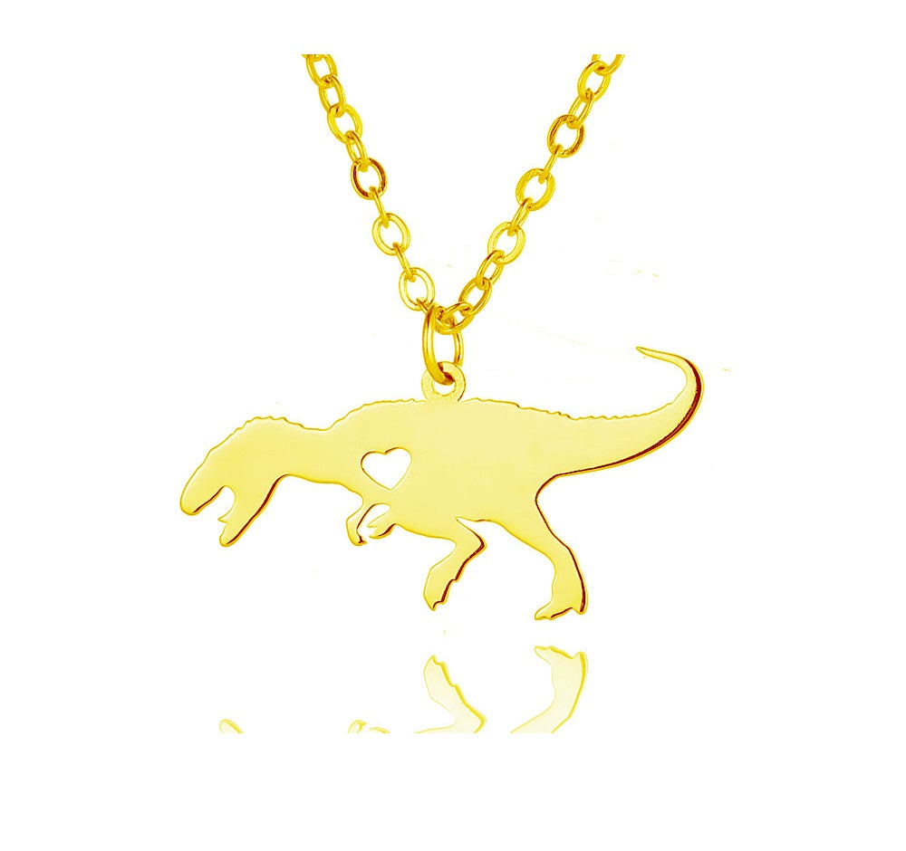 European American Cute Dinosaur Necklace Pendant