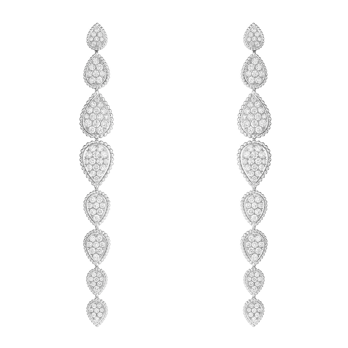 SERPENT BOHEME 8 MOTIFS DIAMONDS STUD EARRINGS