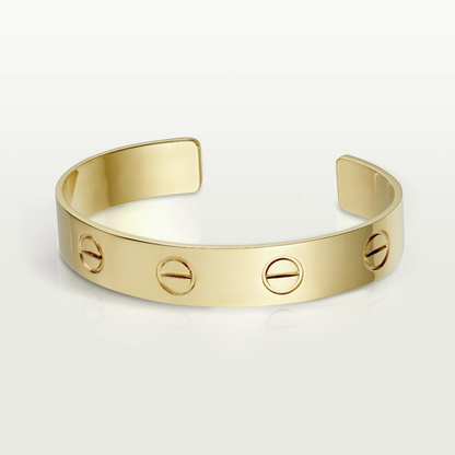 LOVE BRACELET 9MM OPEN CUFF GOLD