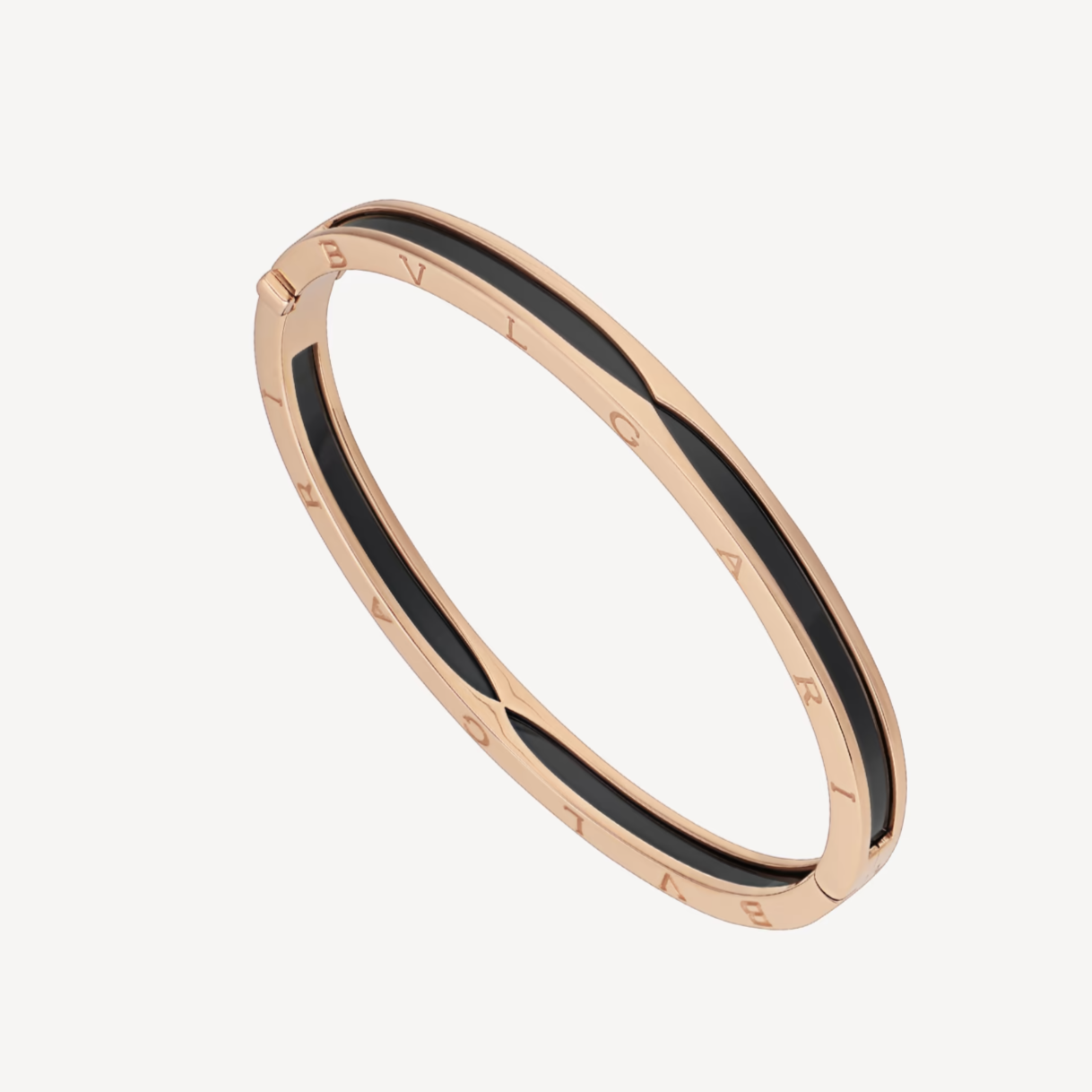 ZERO 1 PINK GOLD WITH BLACK CERAMIC BRACELET