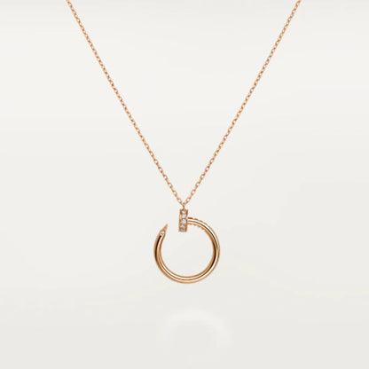 JUSTE NECKLACE PINK GOLD