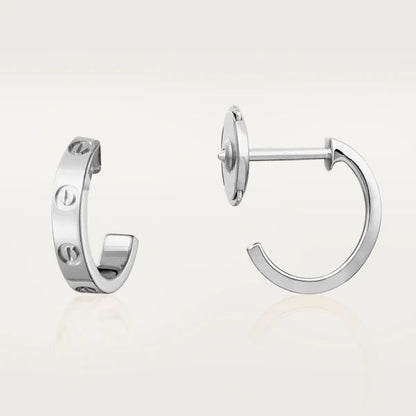 LOVE EARRINGS 2.65MM SILVER