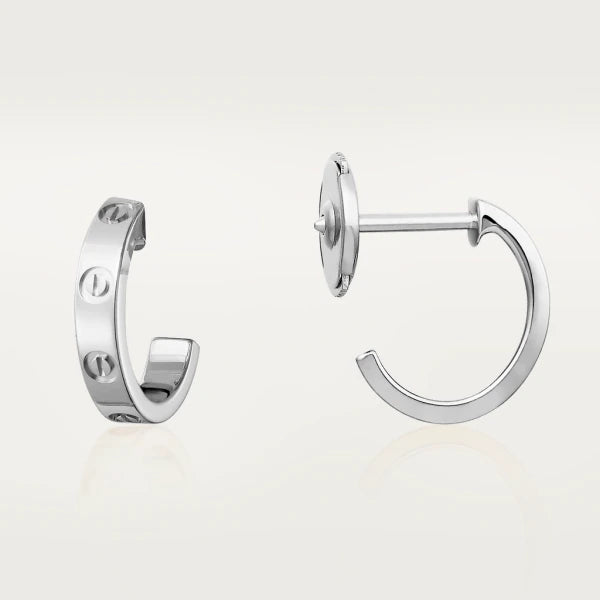 LOVE EARRINGS 2.65MM SILVER