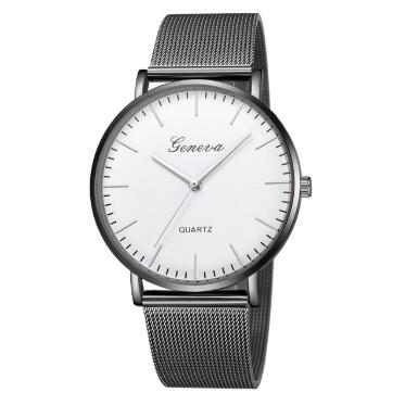 Geneva Couples Casual Quartz Watch - Stainless Steel Bracelet - Timeless Elegance