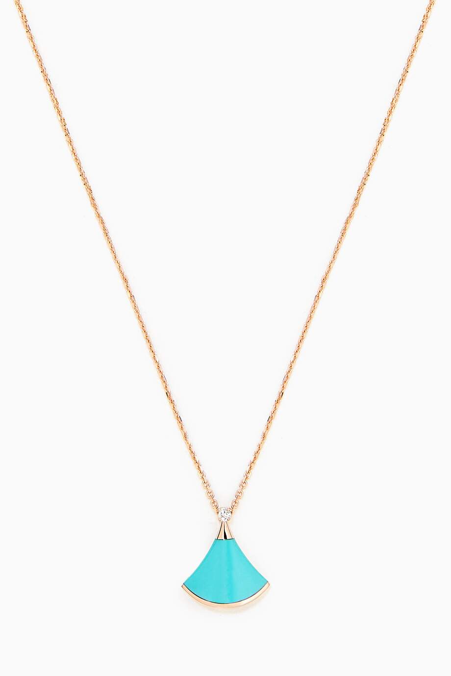 DREAM NECKLACE TURQUOISE PINK GOLD