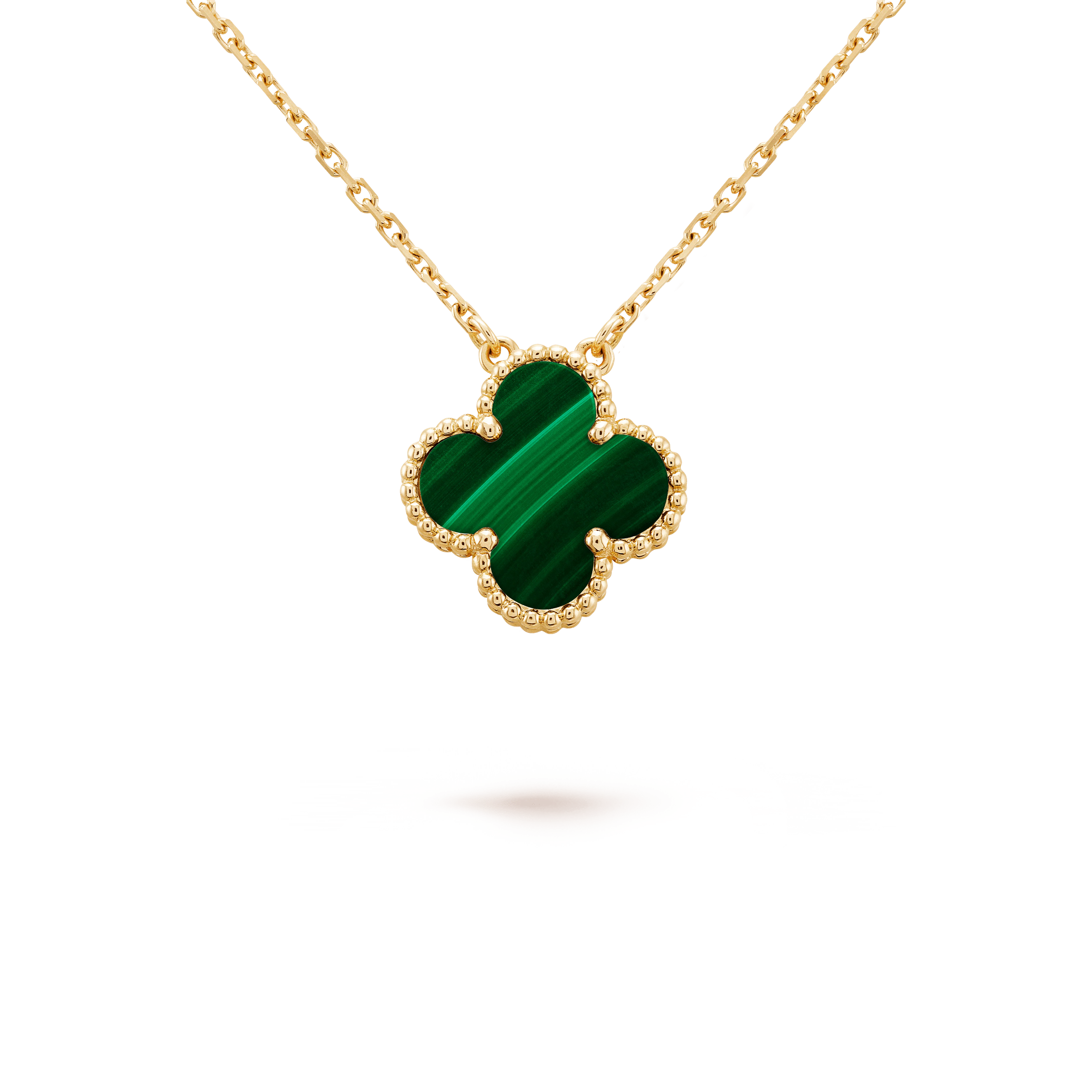 CLOVER MALACHITE NECKLACE