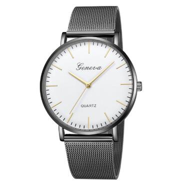 Geneva Couples Casual Quartz Watch - Stainless Steel Bracelet - Timeless Elegance