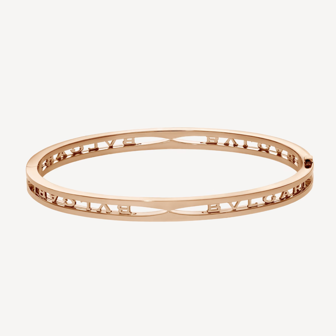 ZERO 1 SPIRAL LOGO PINK GOLD BRACELET