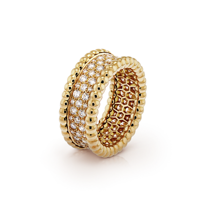 PERLEE 3 ROWS DIAMONDS RING