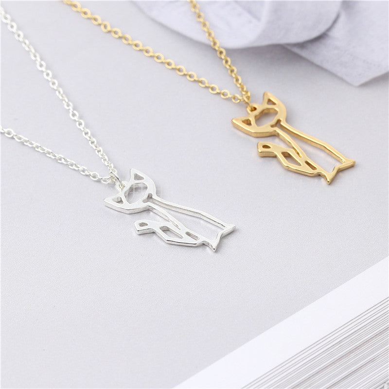 Cute Cat Pendant Necklace - European & American Fashion Jewelry