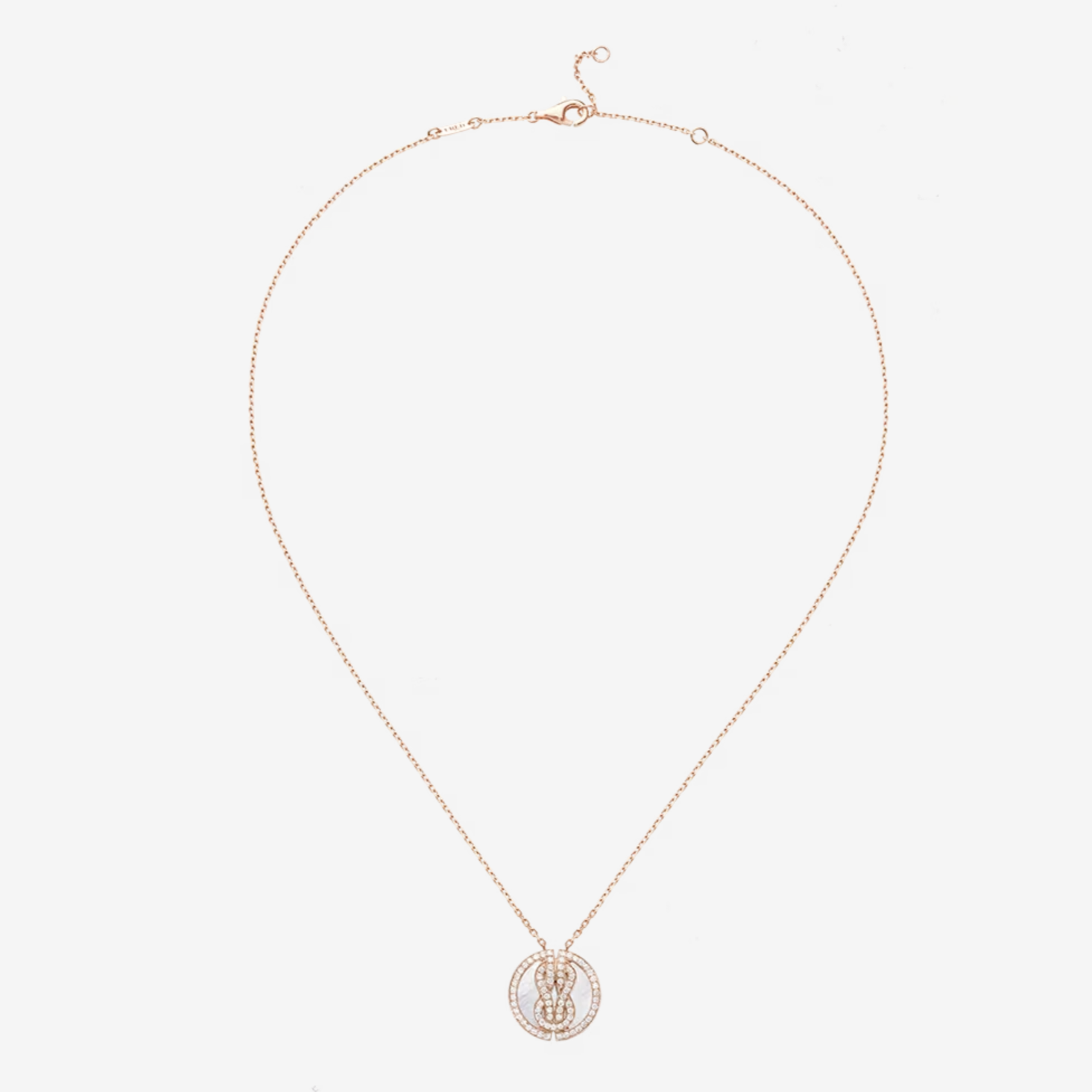 CHANCE INFINIE LUCKY MEDALS PINK GOLD NECKLACE