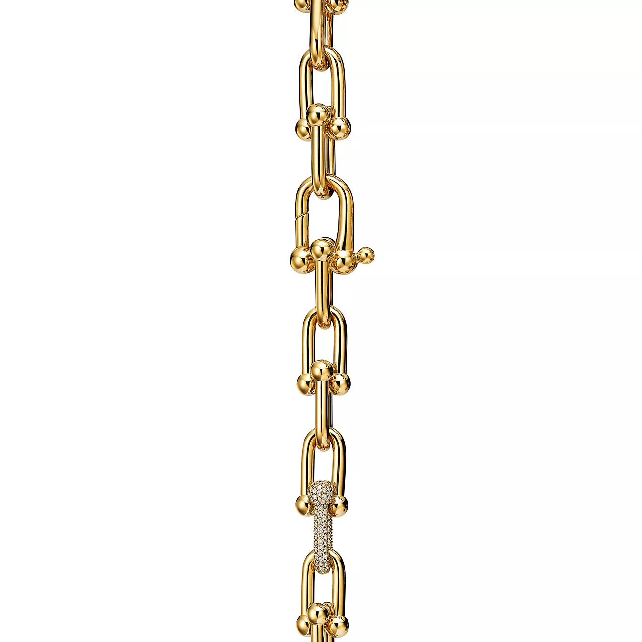 HARDWEAR LARGE LINK GOLD DIAMOND BRACELET