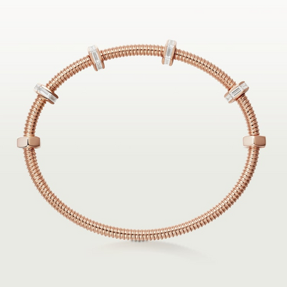 NUTS AND BOLTS PINK GOLD DIAMOND BRACELET