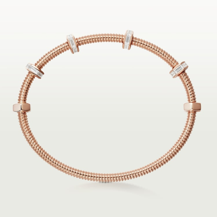 NUTS AND BOLTS PINK GOLD DIAMOND BRACELET