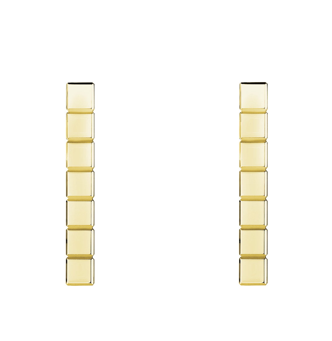 ICE CUBE GOLD EARRINGS