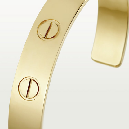 LOVE BRACELET 9MM OPEN CUFF GOLD