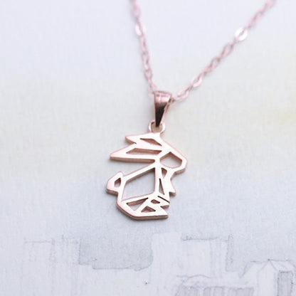 Cute Rabbit Pendant Necklace - Color-Preserving Alloy Jewelry