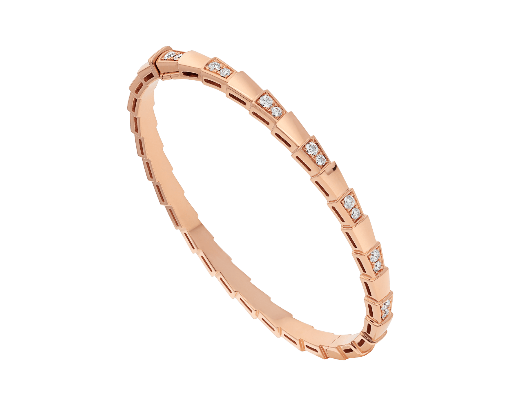 SERPENTI SMALL BRACELET PINK GOLD DIAMOND