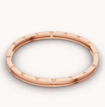 ZERO 1 SPIRAL PINK GOLD BRACELET