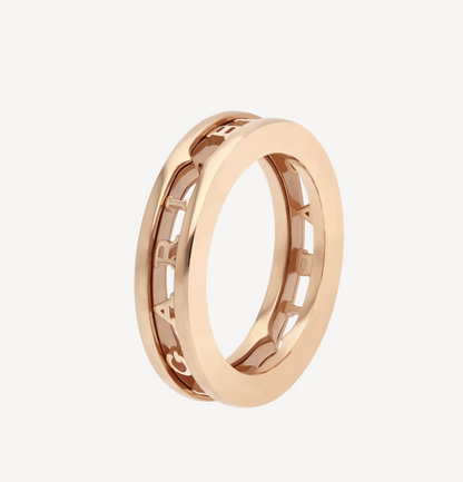 ZERO 1 ONE-BAND WITH OPENWORK LOGO SPIRAL RING