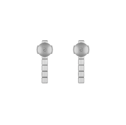 ICE CUBE SILVER EARRINGS