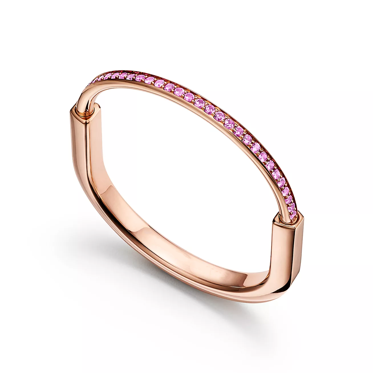 LOCK BRACELET ROSE DIAMOND PINK GOLD