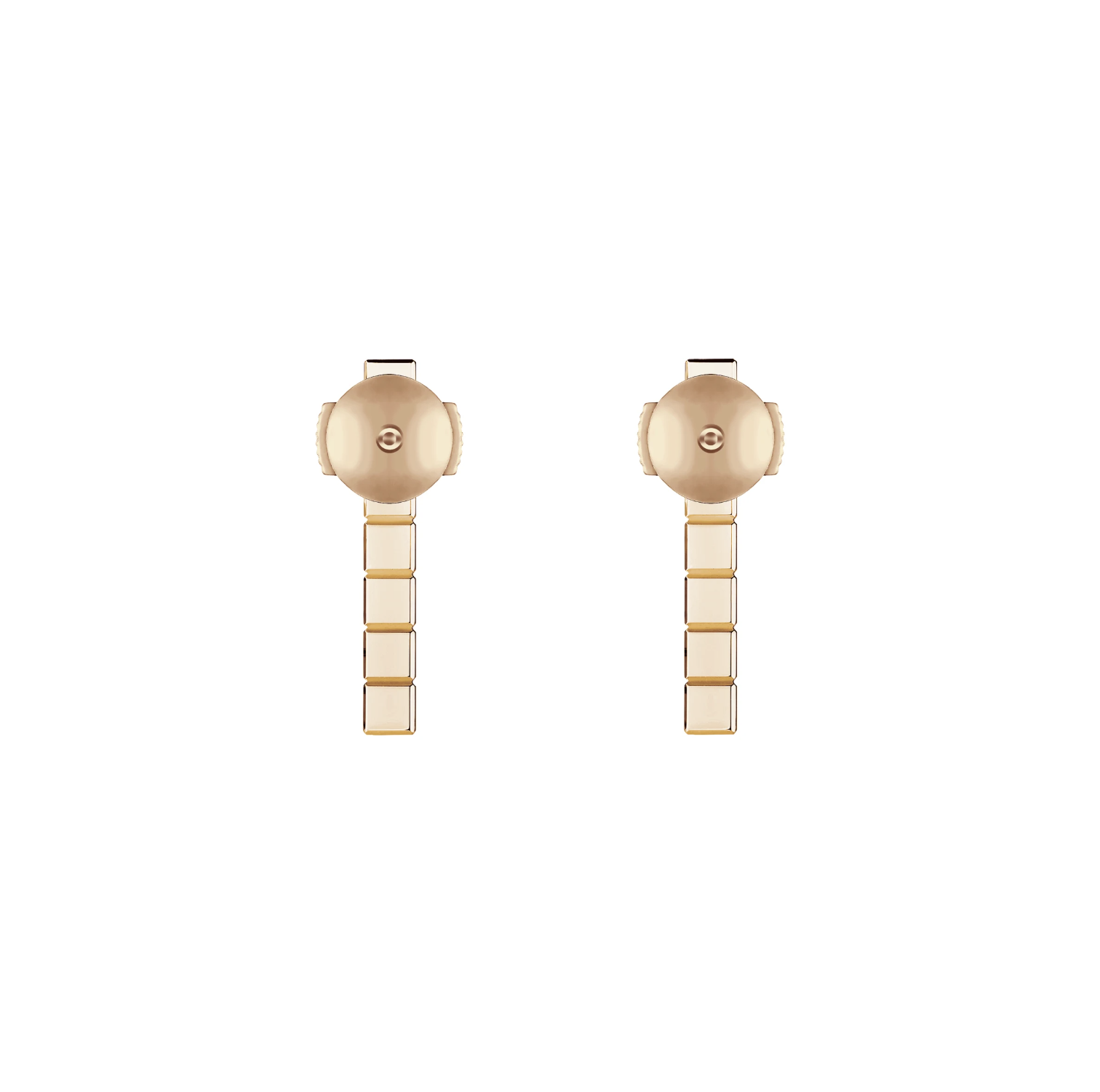 ICE CUBE PINK GOLD EARRINGS