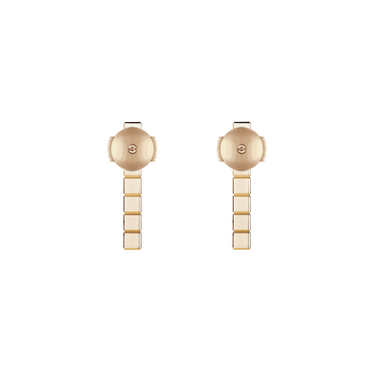 ICE CUBE PINK GOLD EARRINGS