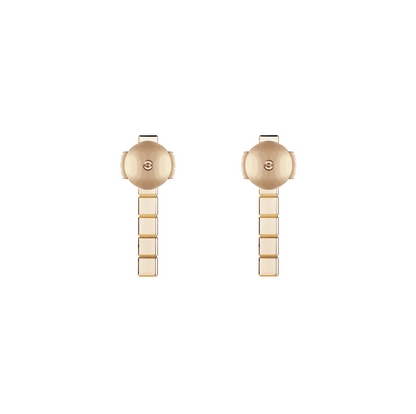 ICE CUBE PINK GOLD DIAMONDS EARRINGS