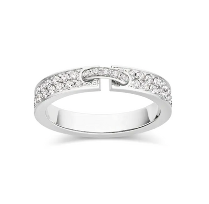 ALLIANCE LIENS ÉVIDENCE PAVED DIAMOND 4MM RING