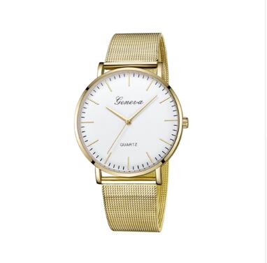 Geneva Couples Casual Quartz Watch - Stainless Steel Bracelet - Timeless Elegance