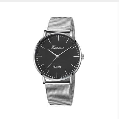 Geneva Couples Casual Quartz Watch - Stainless Steel Bracelet - Timeless Elegance